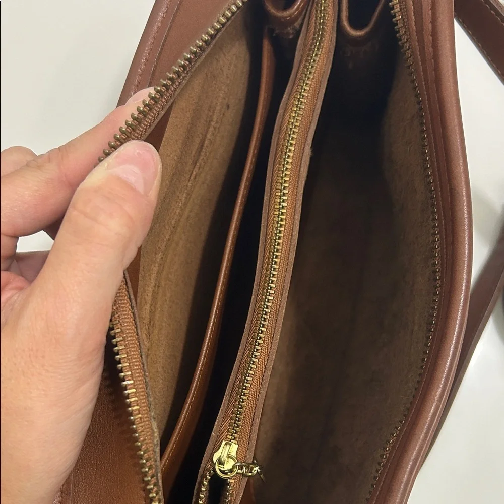 Coach Brown Leather Crossbody Bag
